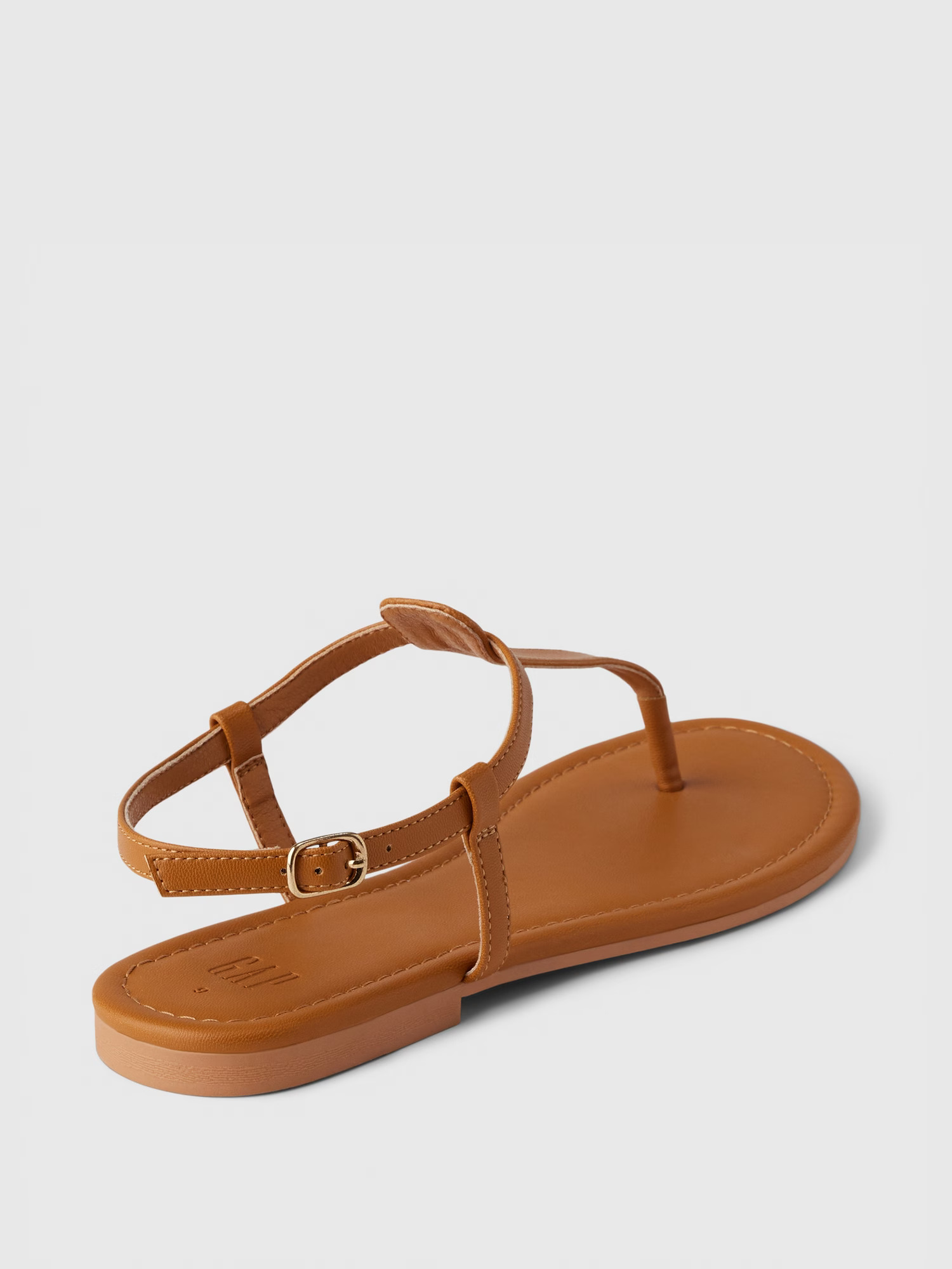 Vegan Leather T-Strap Sandals - Image 4